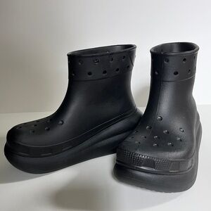 CROCS Black Women's Rain Boots